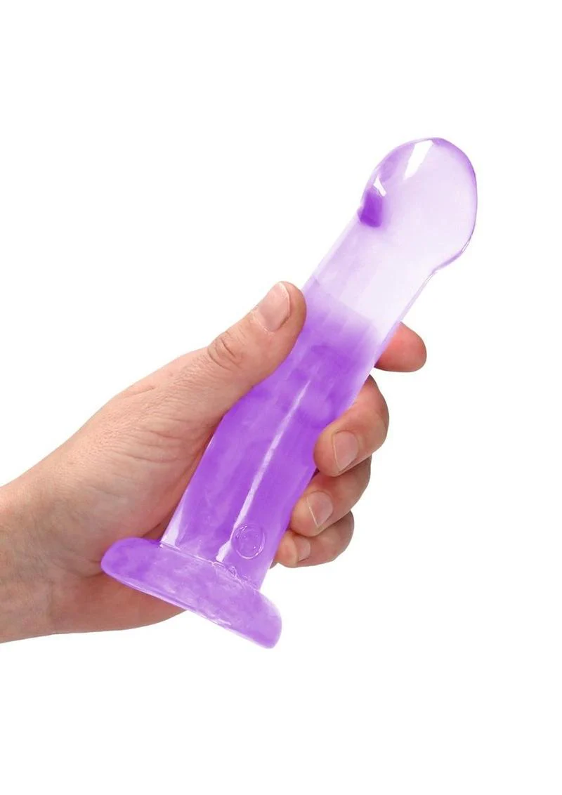 RealRock Crystal Clear Non Realistic Dildo - Image 16