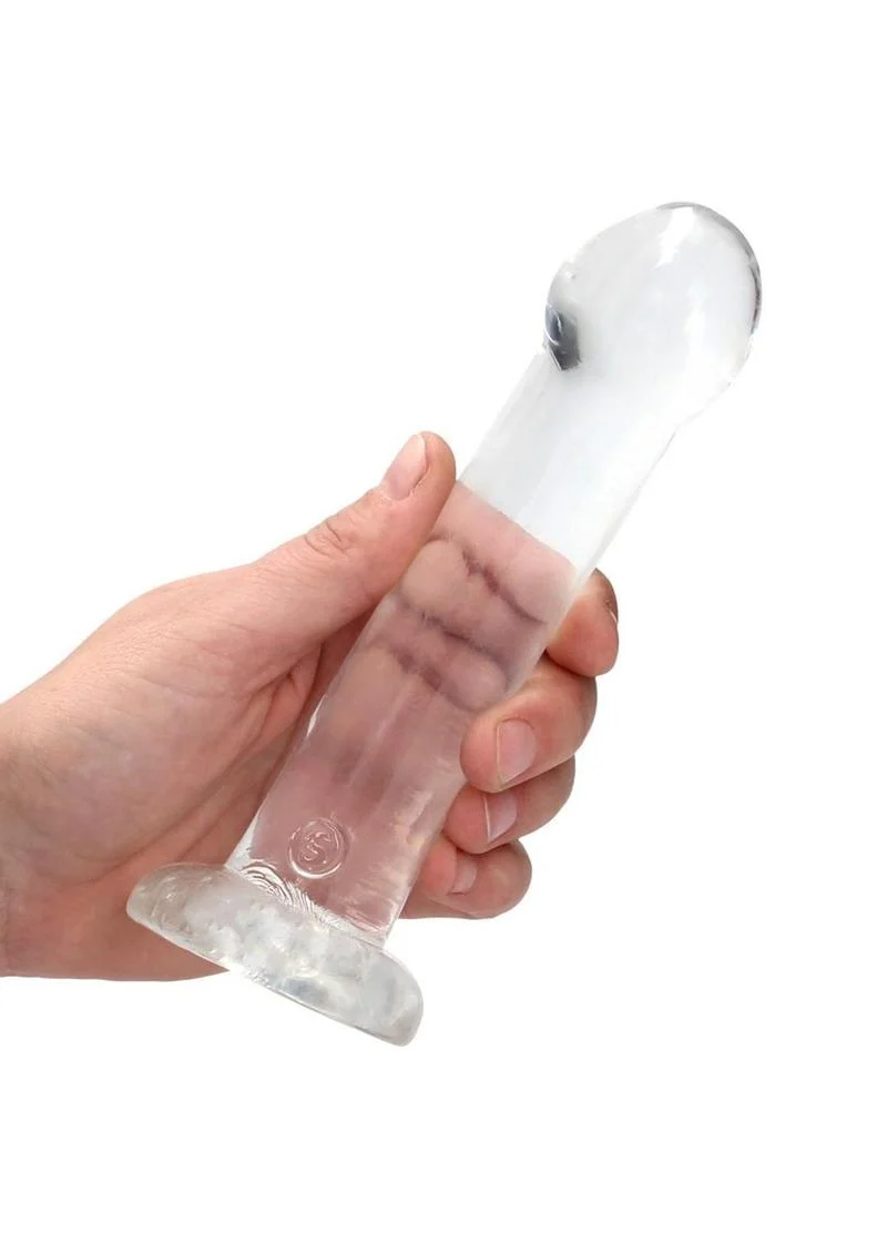 RealRock Crystal Clear Non Realistic Dildo - Image 24