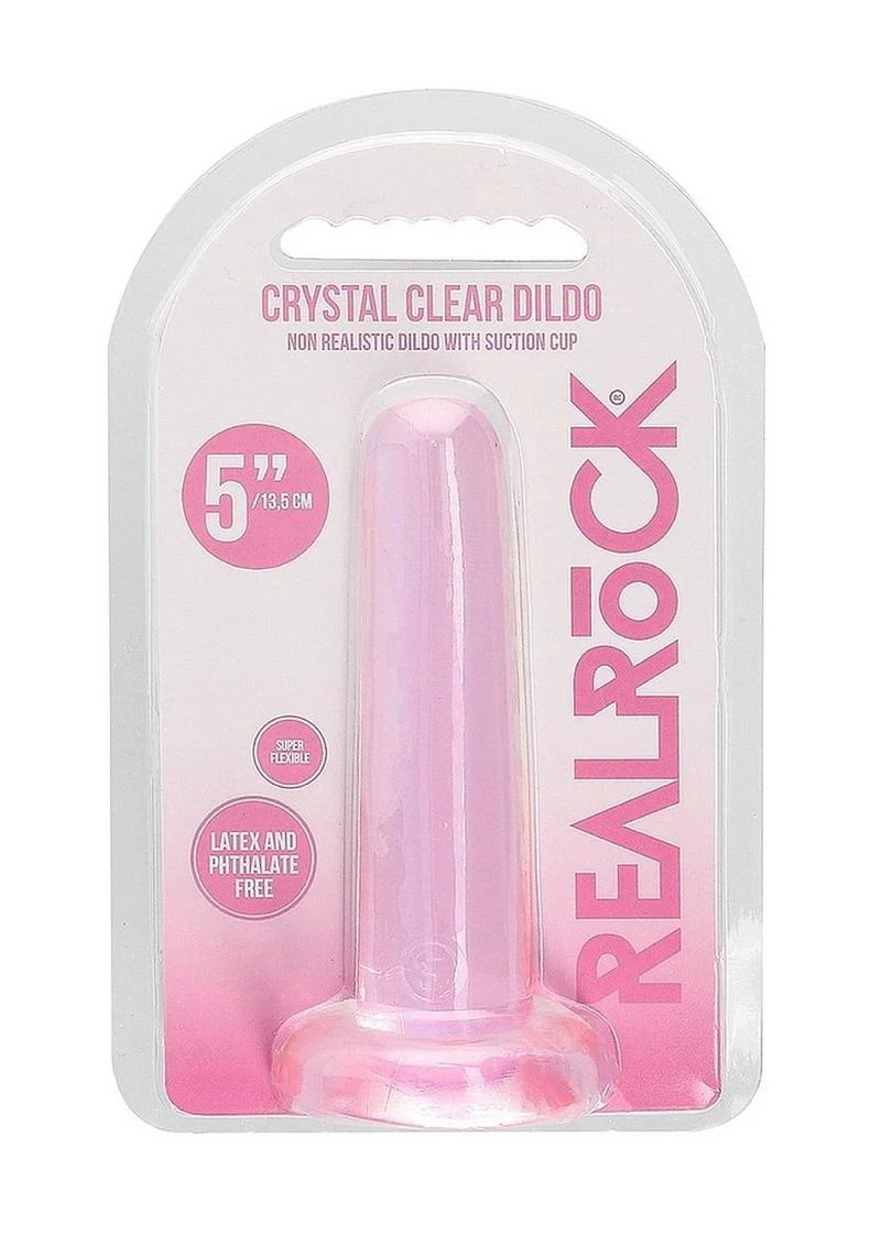 RealRock Crystal Clear Non Realistic Dildo - Image 30