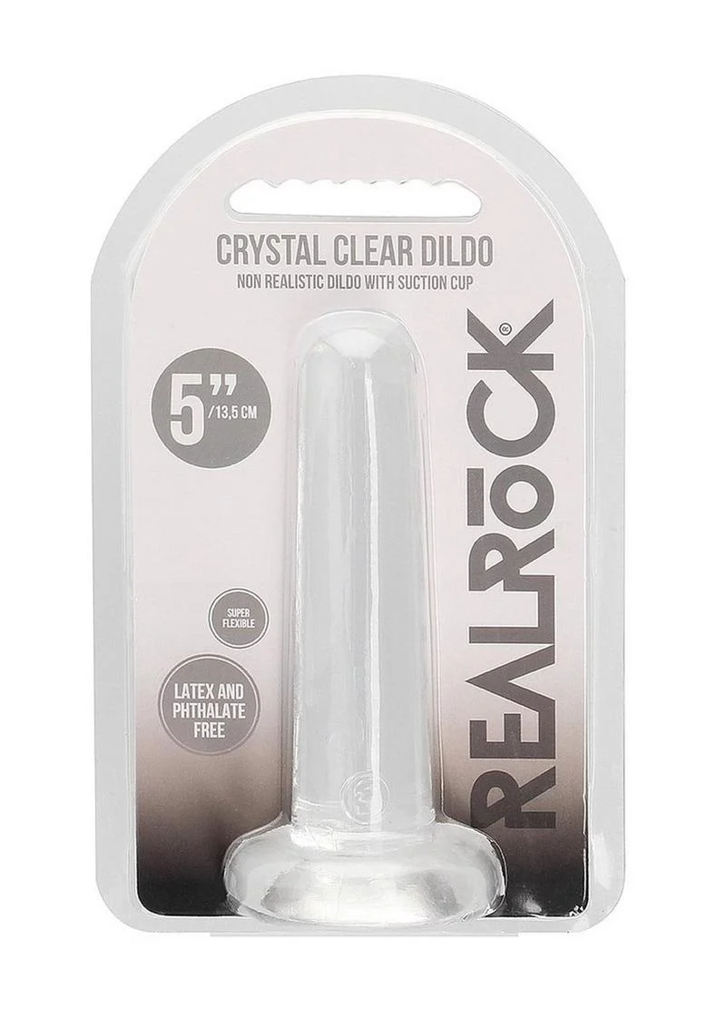 RealRock Crystal Clear Non Realistic Dildo - Image 34