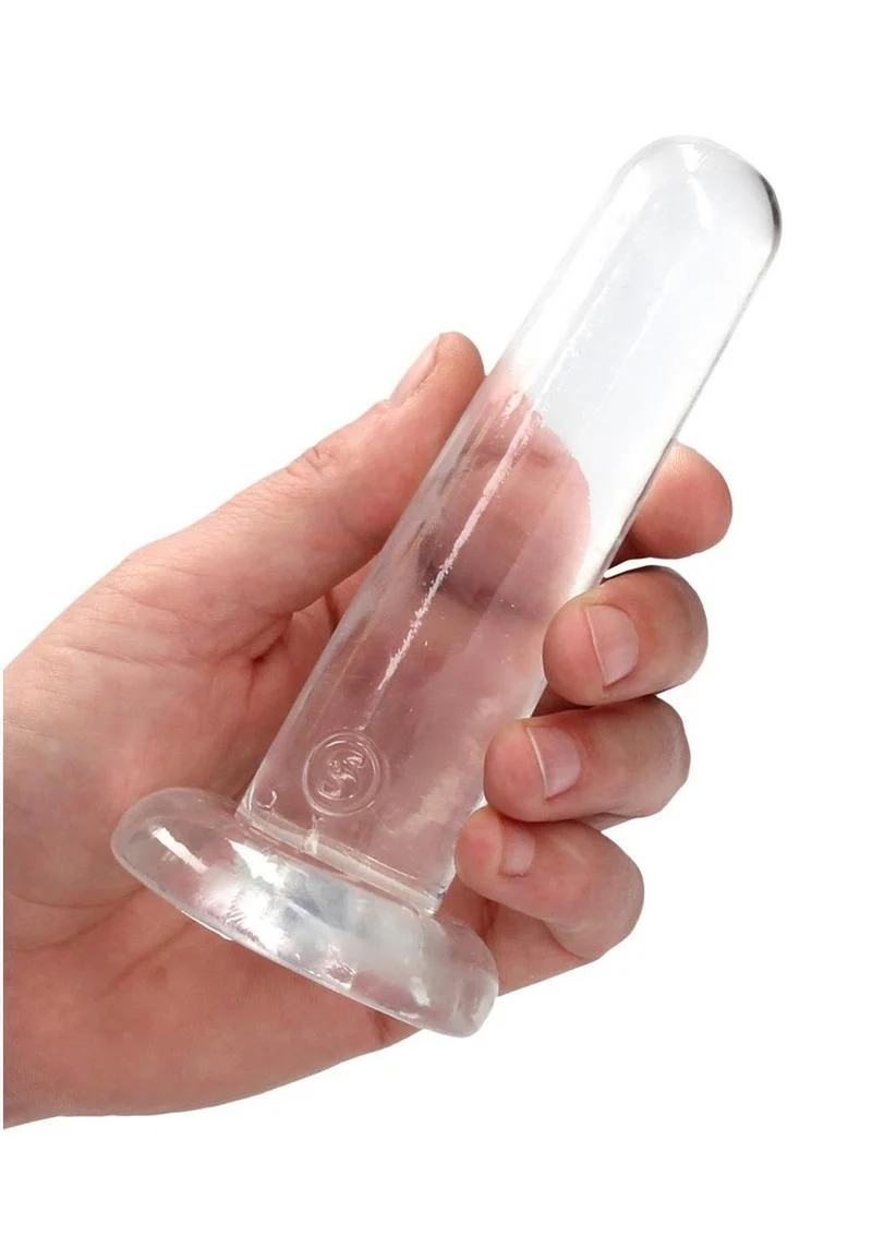 RealRock Crystal Clear Non Realistic Dildo - Image 36