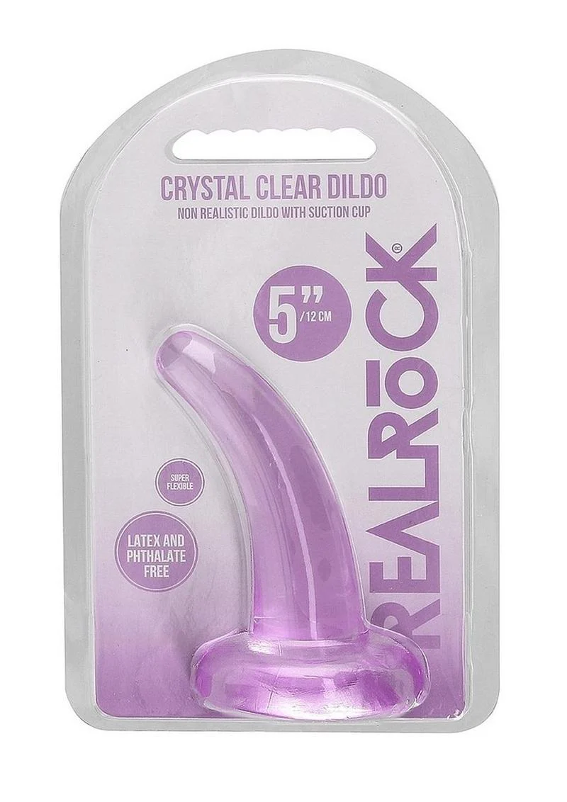 RealRock Crystal Clear Non Realistic Dildo - Image 38