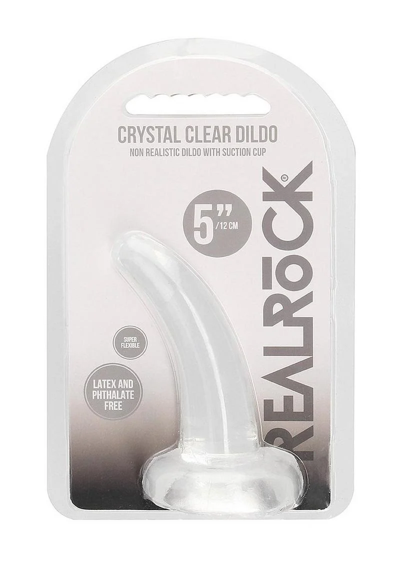 RealRock Crystal Clear Non Realistic Dildo - Image 46