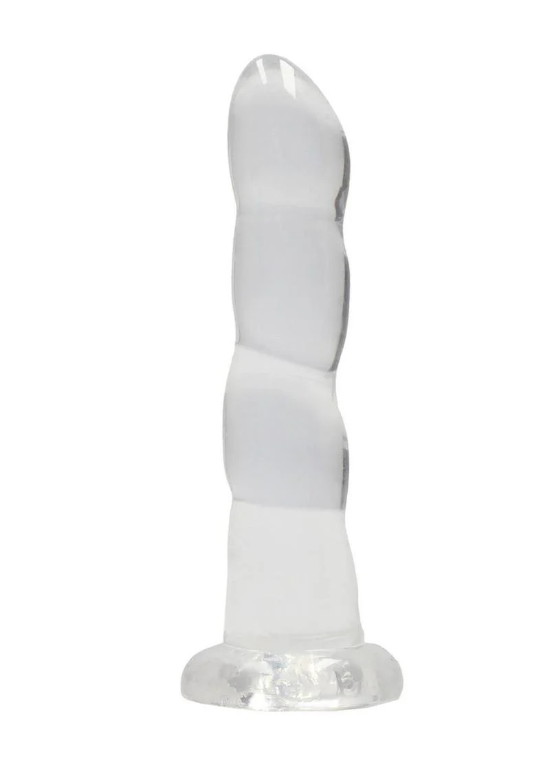 RealRock Crystal Clear Non Realistic Dildo - Image 9