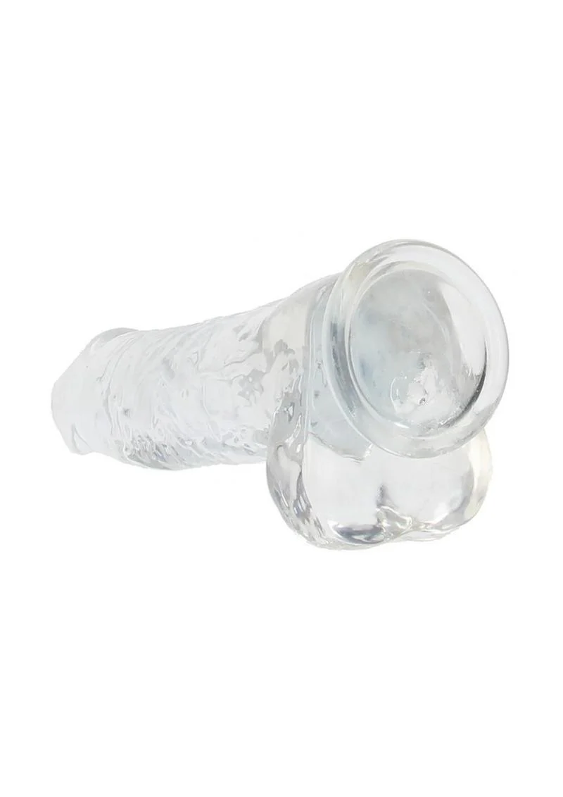 RealRock Crystal Clear Realistic Dildo with Balls - Image 11