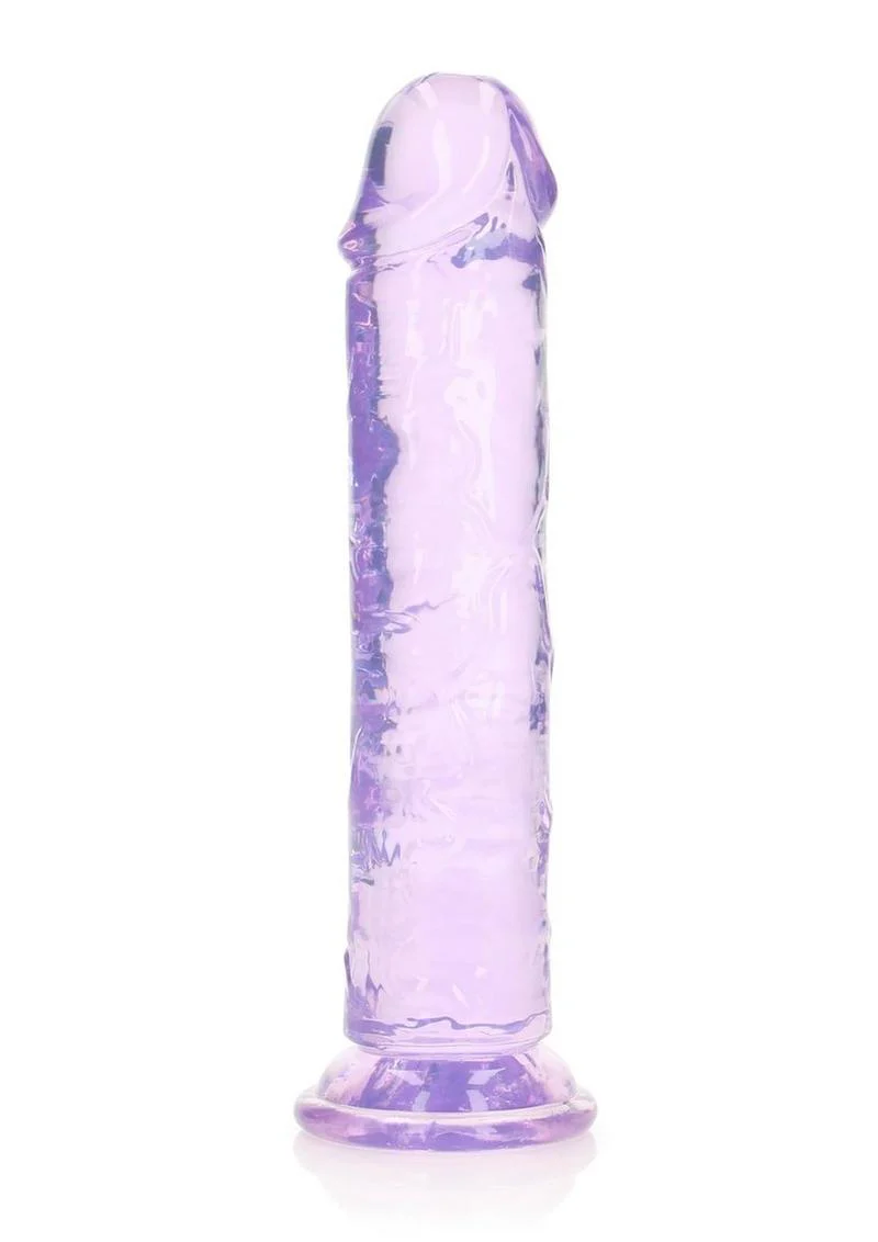 RealRock Crystal Clear Straight Dildo - Image 13