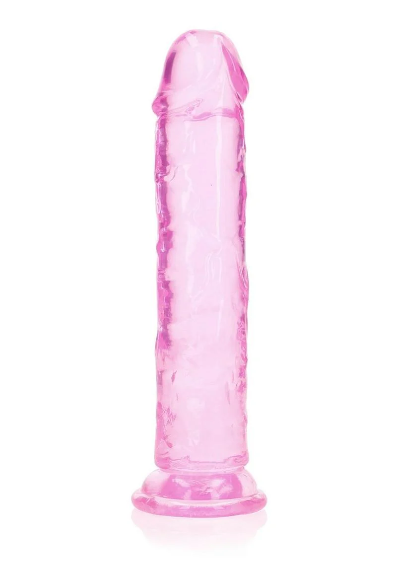RealRock Crystal Clear Straight Dildo - Image 17