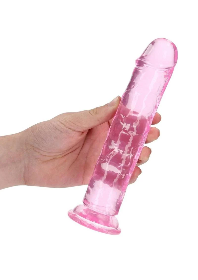 RealRock Crystal Clear Straight Dildo - Image 18