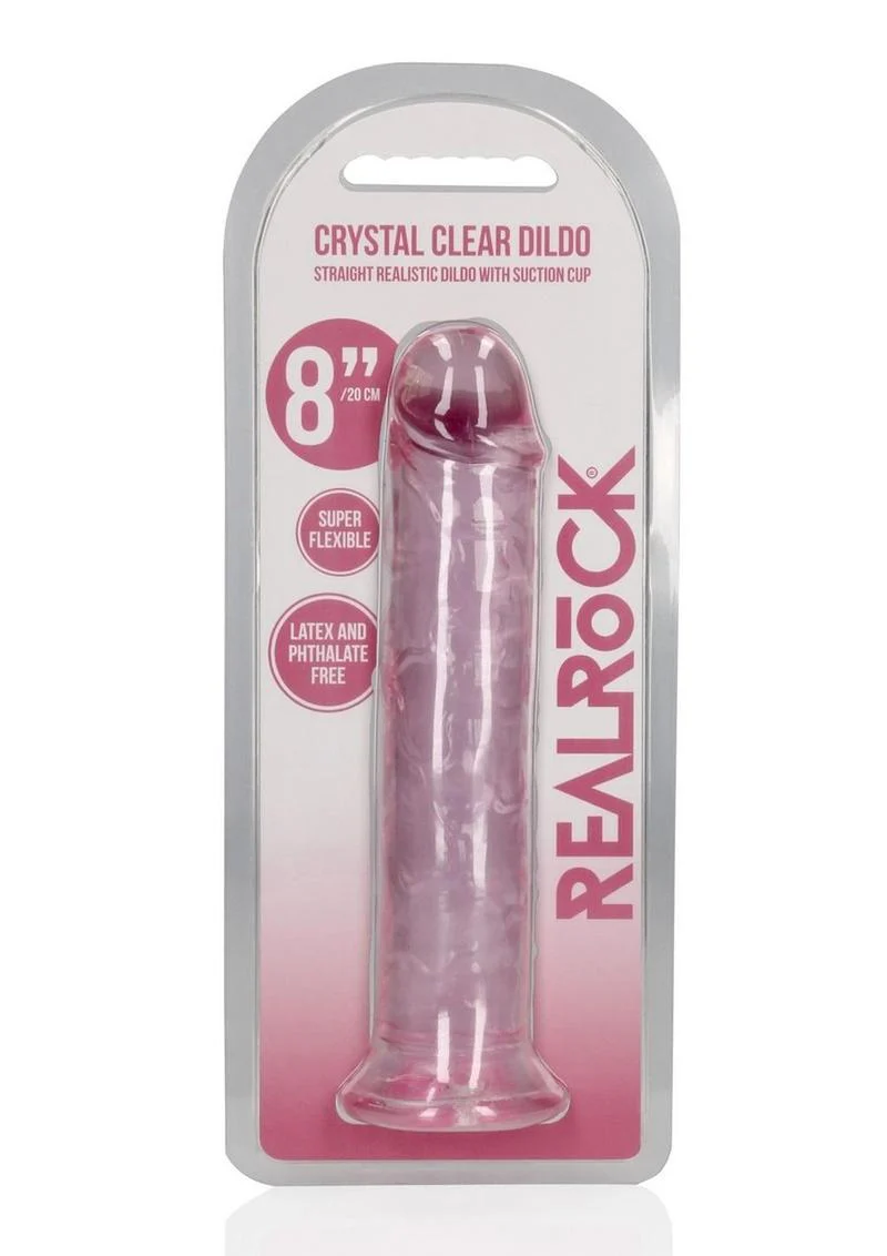 RealRock Crystal Clear Straight Dildo - Image 20