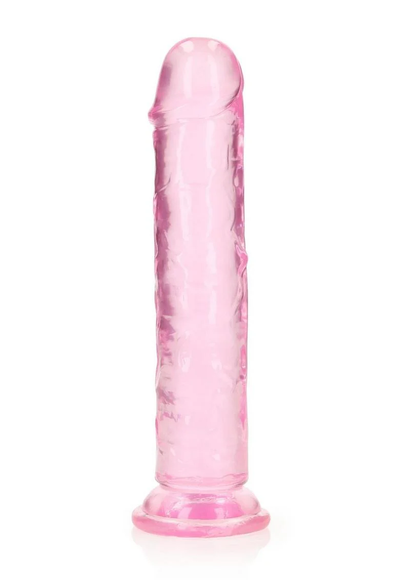RealRock Crystal Clear Straight Dildo - Image 25