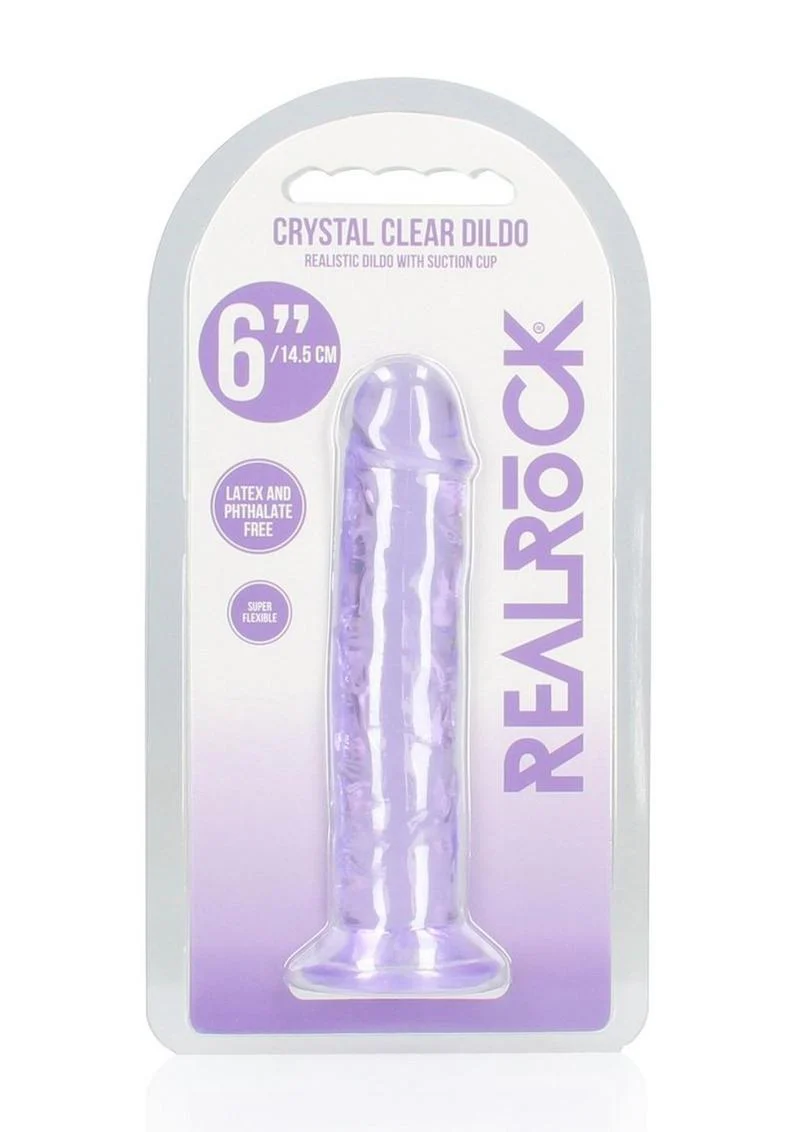 RealRock Crystal Clear Straight Dildo - Image 30