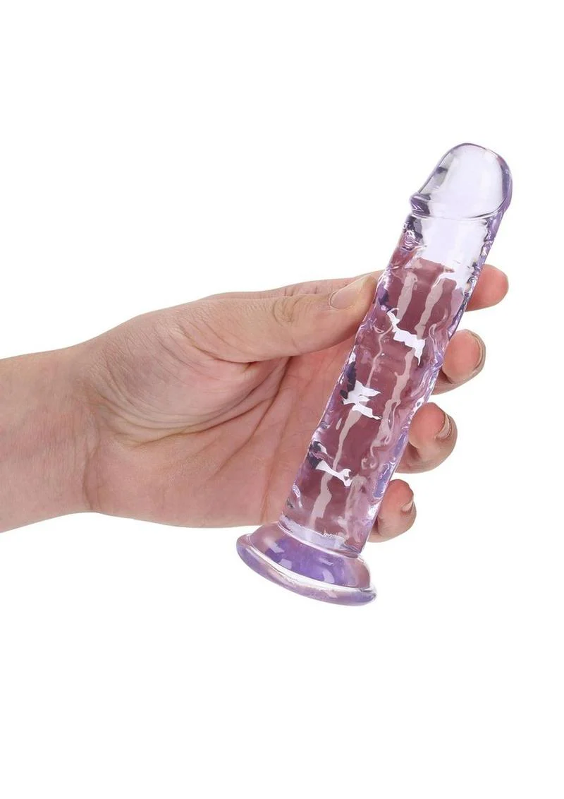 RealRock Crystal Clear Straight Dildo - Image 32