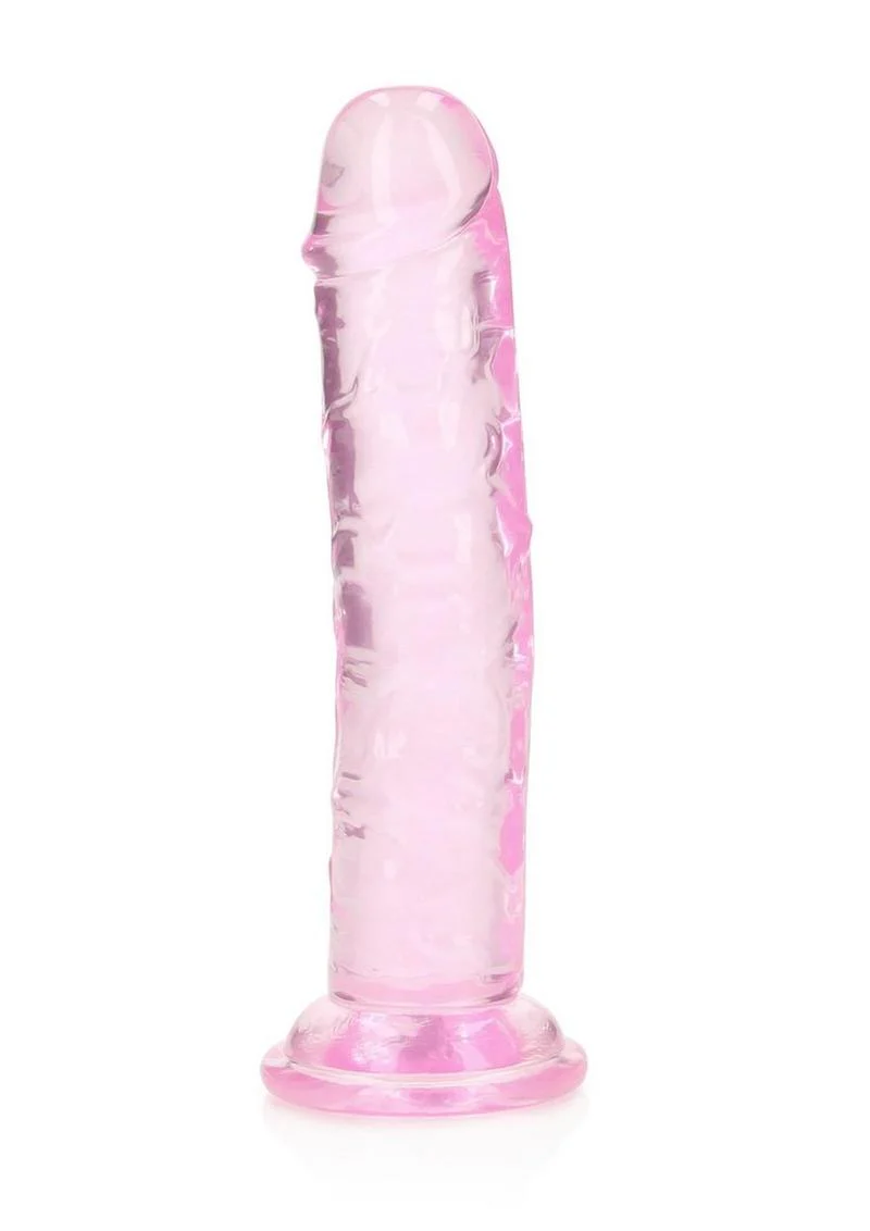 RealRock Crystal Clear Straight Dildo - Image 33