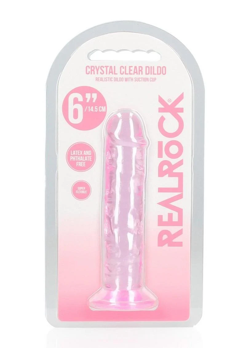 RealRock Crystal Clear Straight Dildo - Image 36