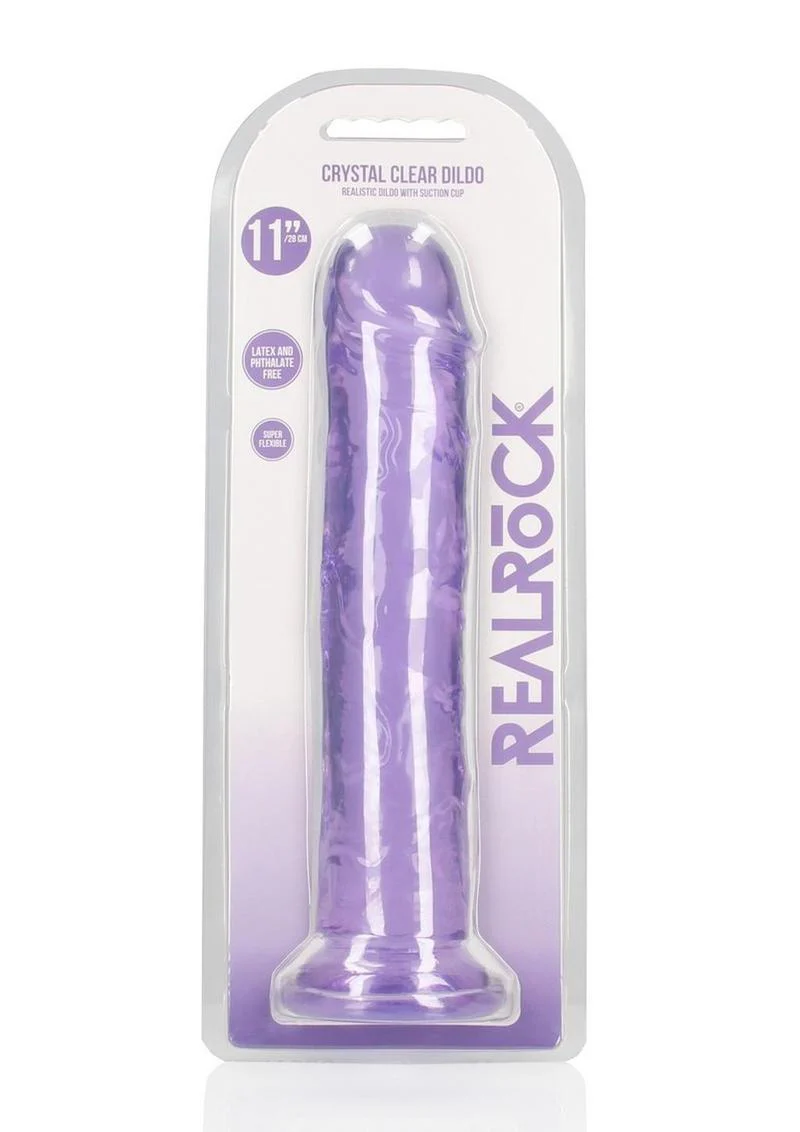 RealRock Crystal Clear Straight Dildo - Image 38