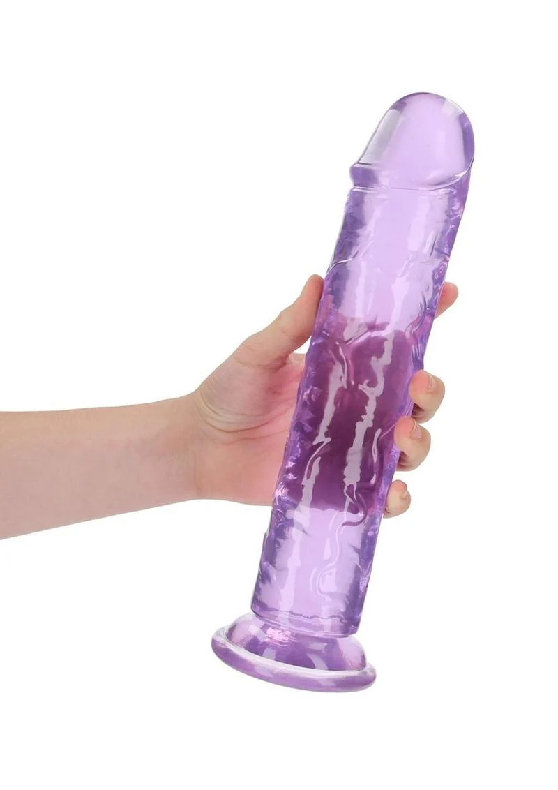 RealRock Crystal Clear Straight Dildo - Image 40