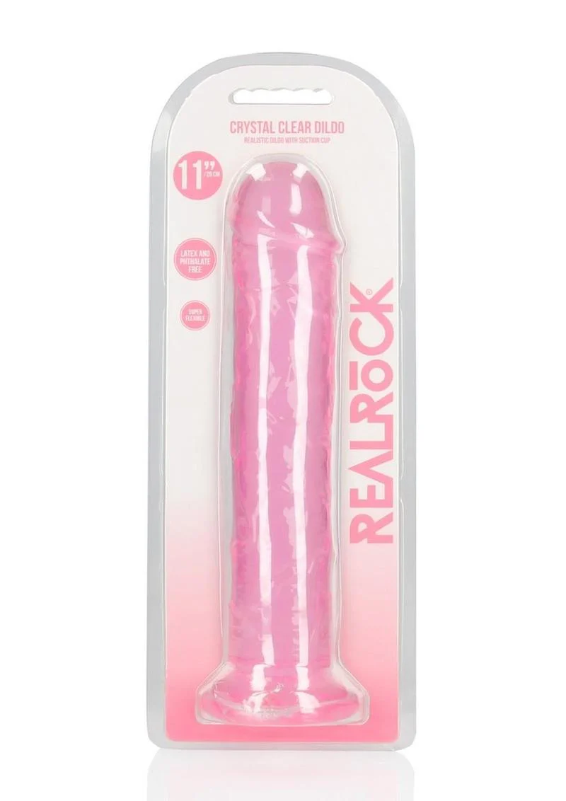 RealRock Crystal Clear Straight Dildo - Image 42
