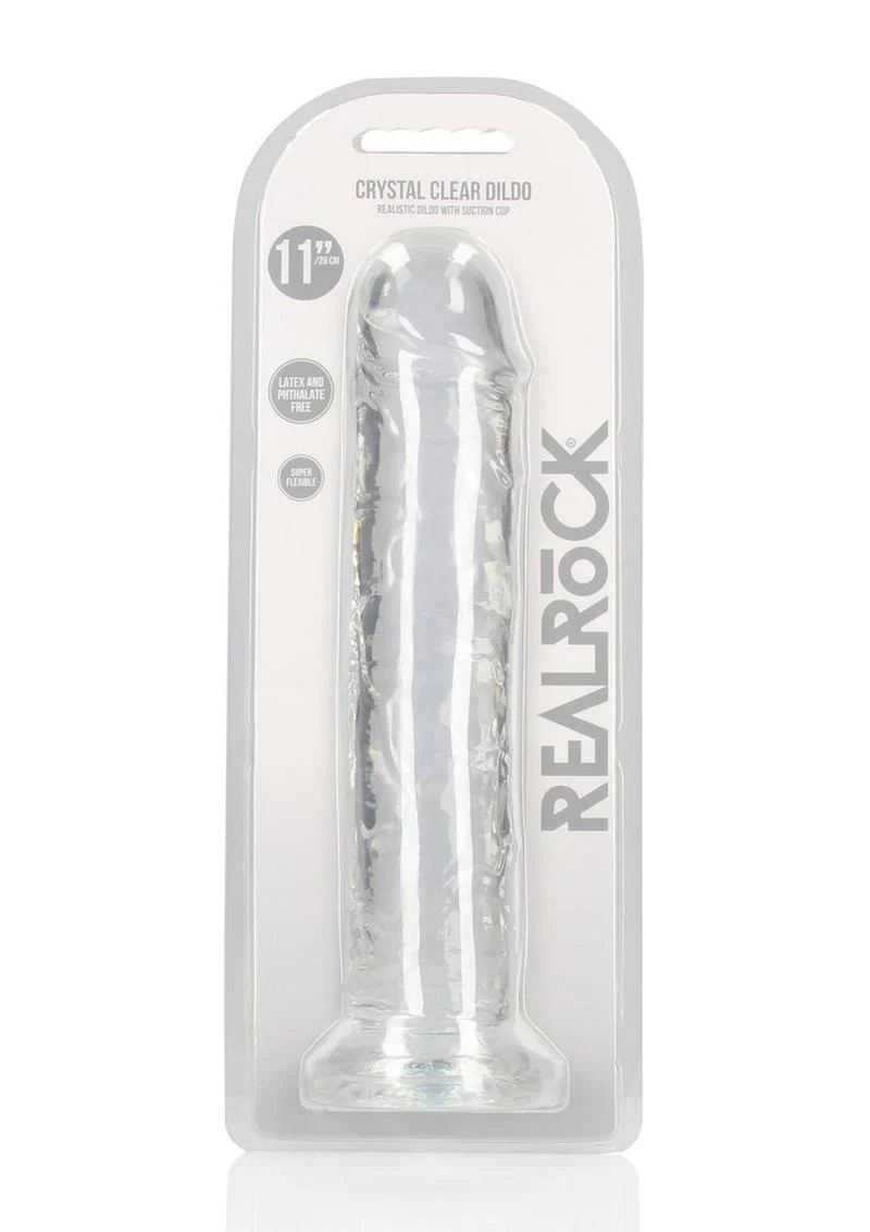RealRock Crystal Clear Straight Dildo - Image 46