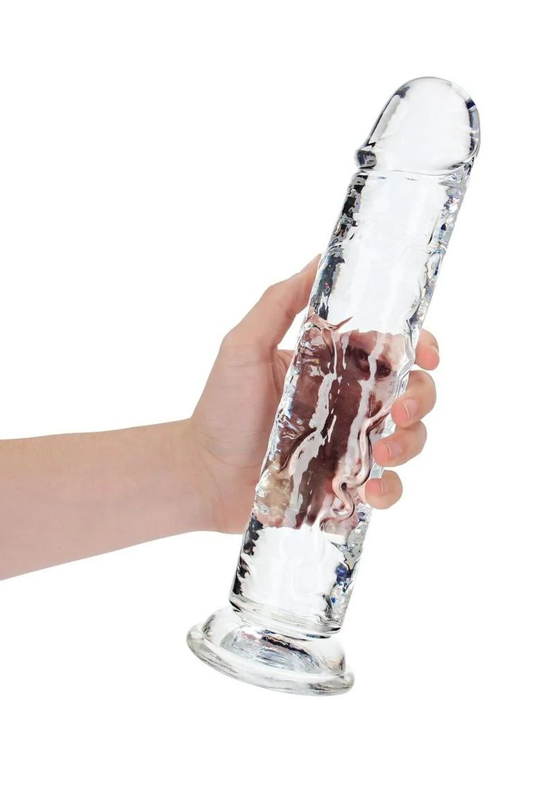 RealRock Crystal Clear Straight Dildo - Image 48