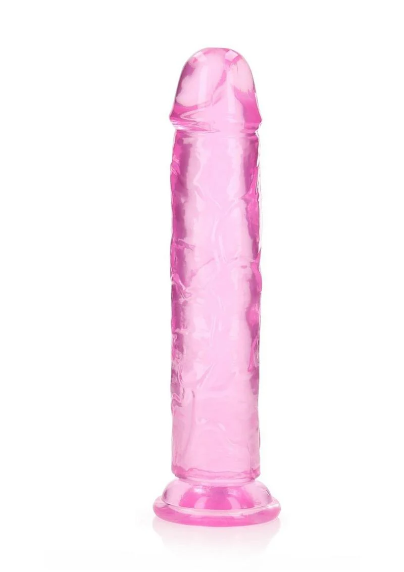 RealRock Crystal Clear Straight Dildo - Image 53