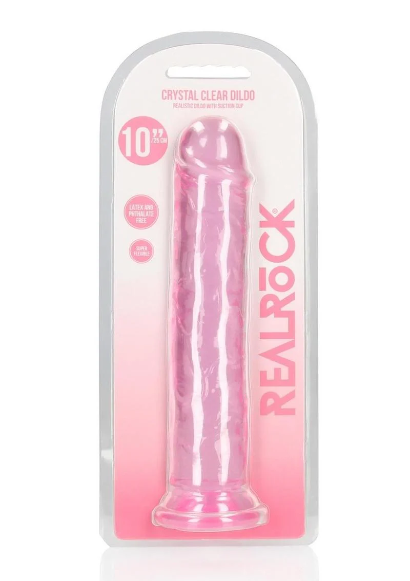 RealRock Crystal Clear Straight Dildo - Image 54
