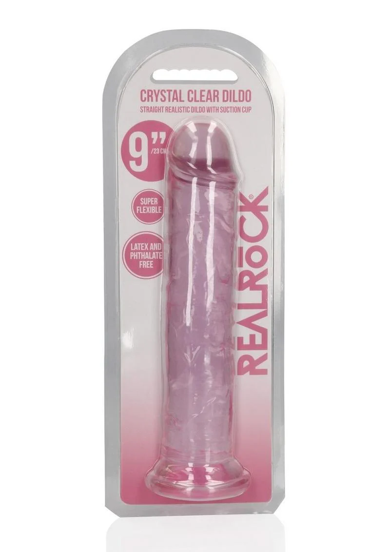 RealRock Crystal Clear Straight Dildo - Image 8