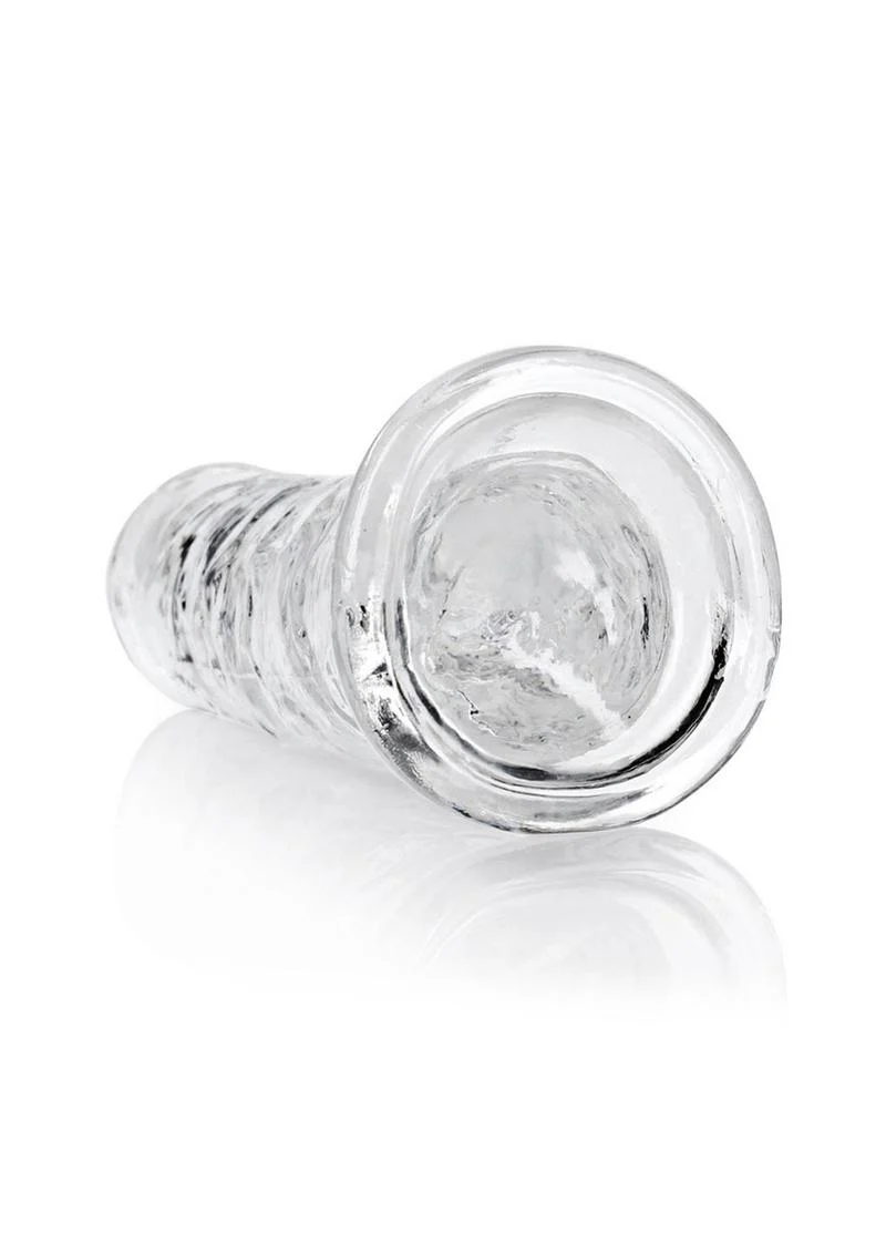 RealRock Crystal Clear Straight Dildo with Suction Cup - Image 2
