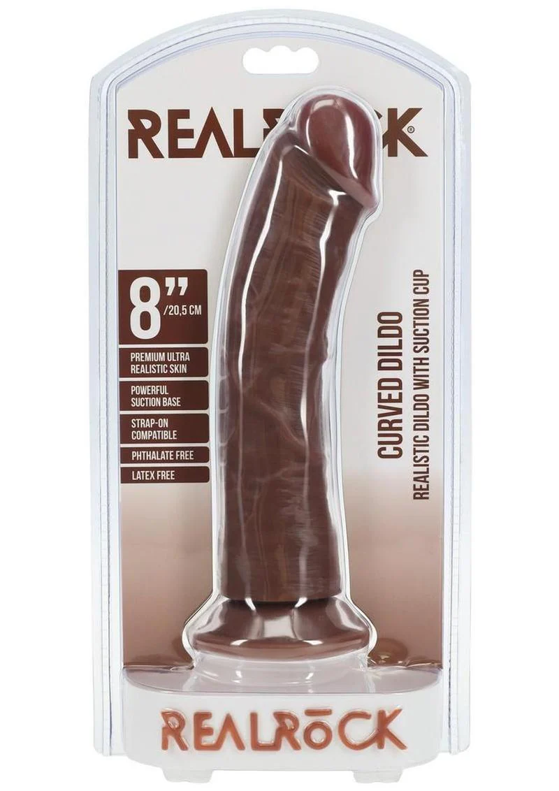 RealRock Curved Realistic Dildo with Suction Cup - Image 12