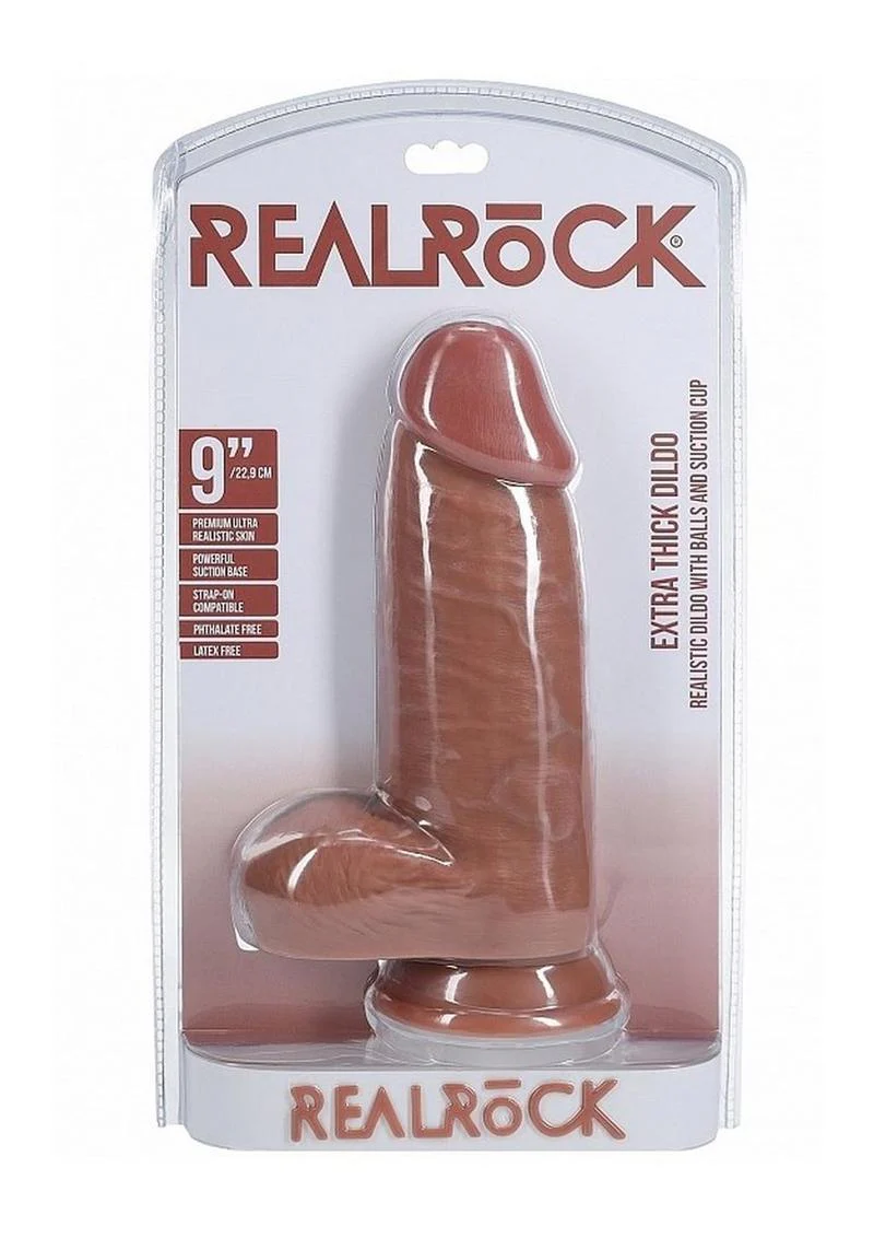 Realrock Extra Thick Dildo with Balls And Suction Cup - Image 20