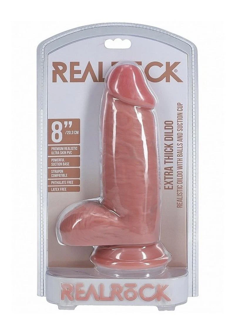 Realrock Extra Thick Dildo with Balls And Suction Cup - Image 21