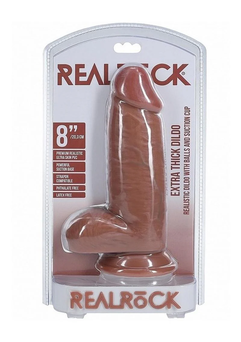 Realrock Extra Thick Dildo with Balls And Suction Cup - Image 22