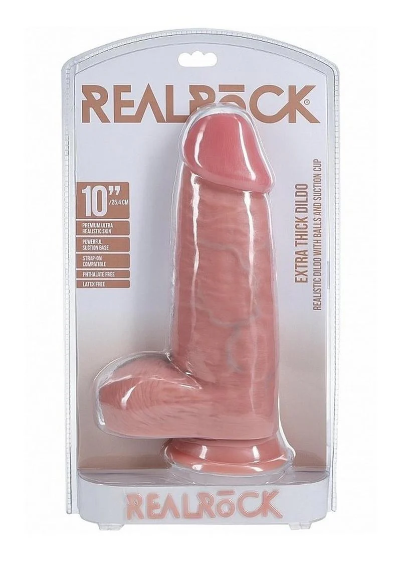 Realrock Extra Thick Dildo with Balls And Suction Cup - Image 23
