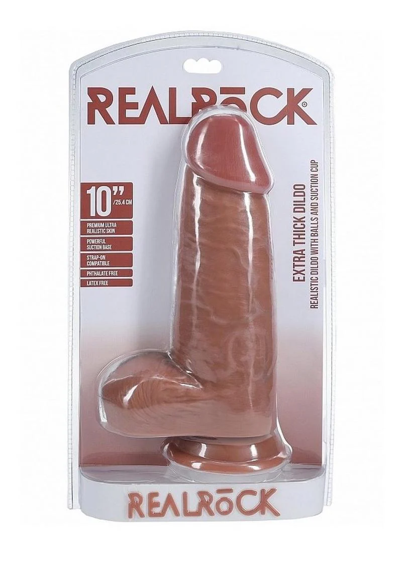 Realrock Extra Thick Dildo with Balls And Suction Cup - Image 24