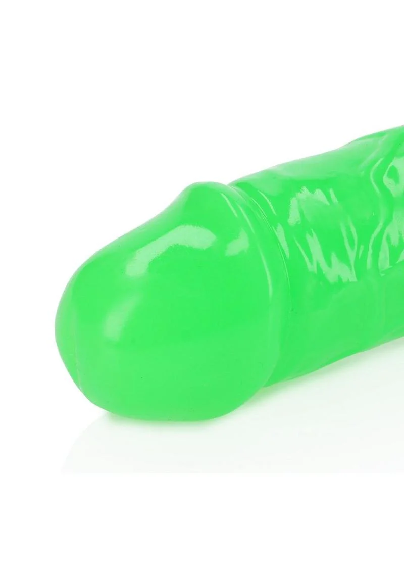 RealRock Glow in the Dark Double Dildo 15 Inch Dual-Ended Design - Image 2