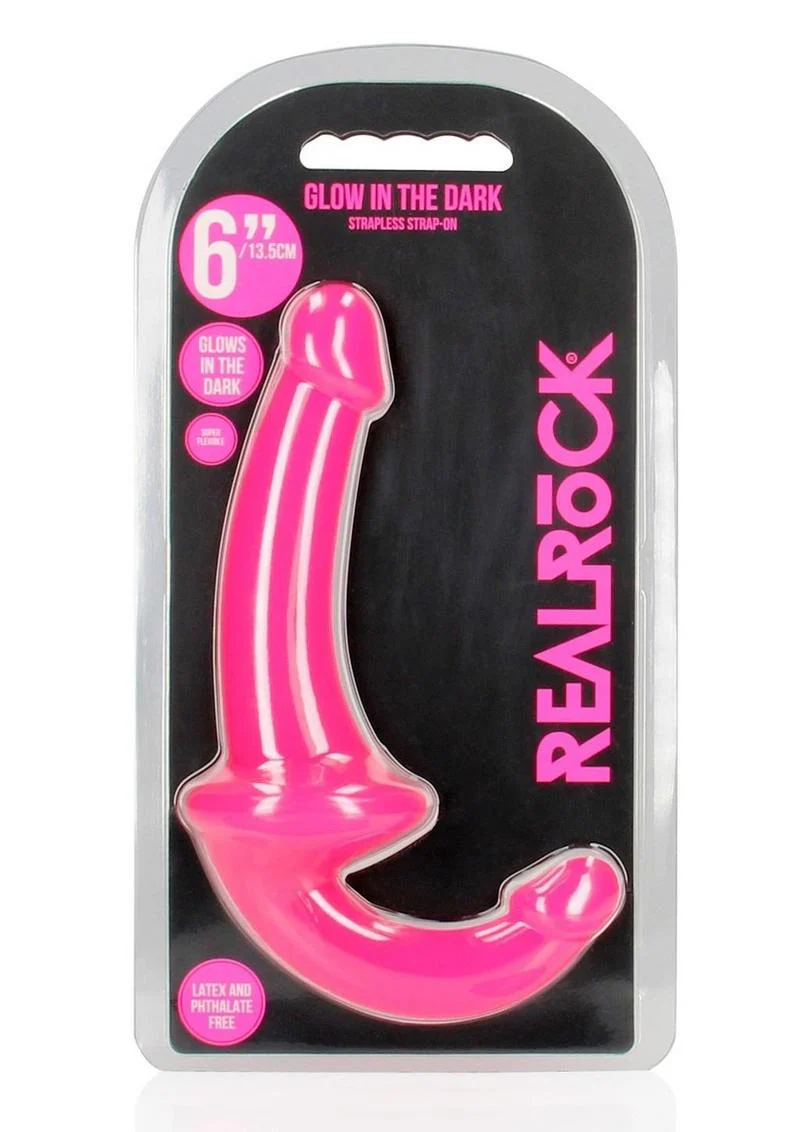 RealRock Glow in the Dark Strapless Strap-On Dildo - Image 11