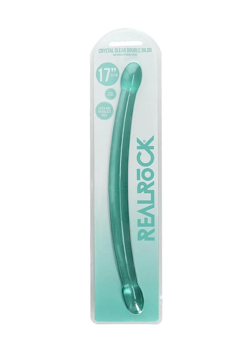 RealRock Latex And Phthalate Free Crystal Clear Double Dong - Image 3