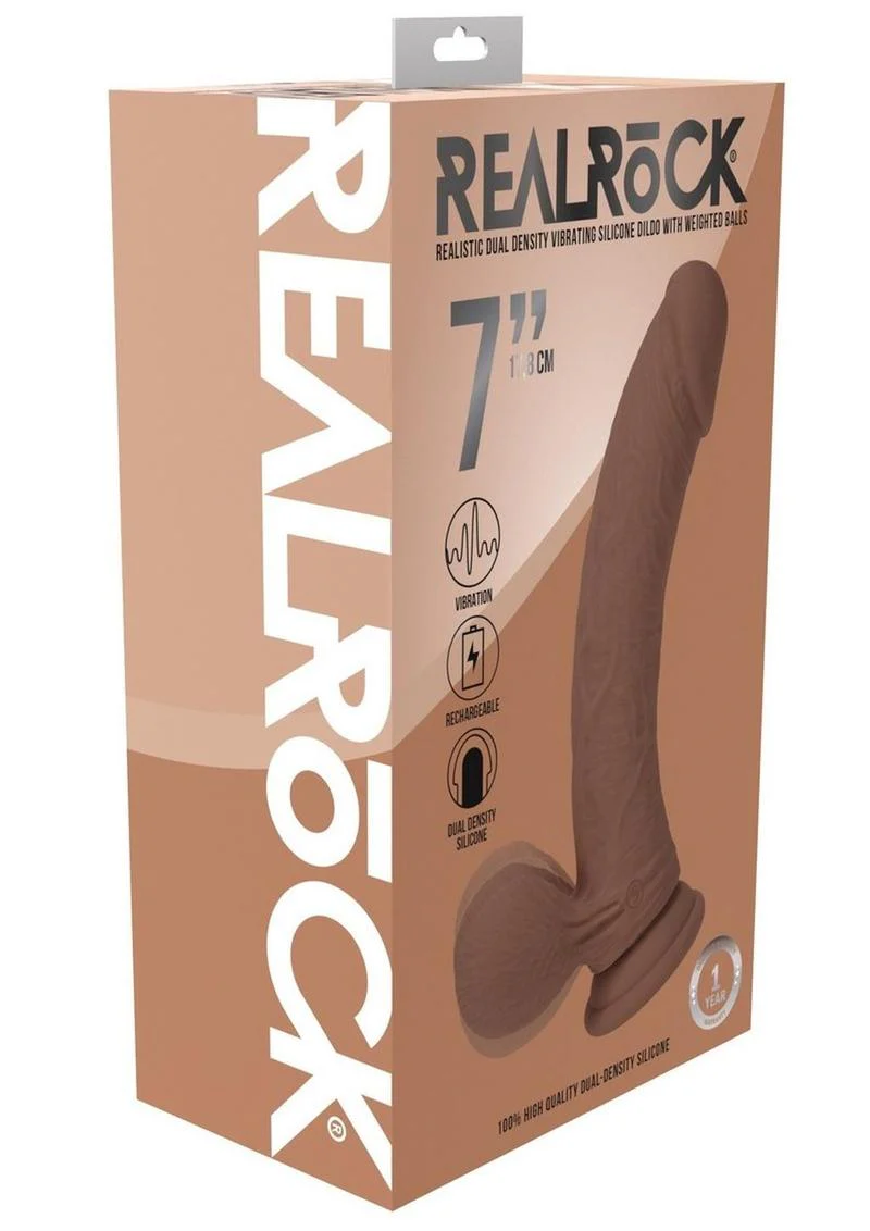 RealRock Realistic Dual Density Vibrating Dildo - Image 4