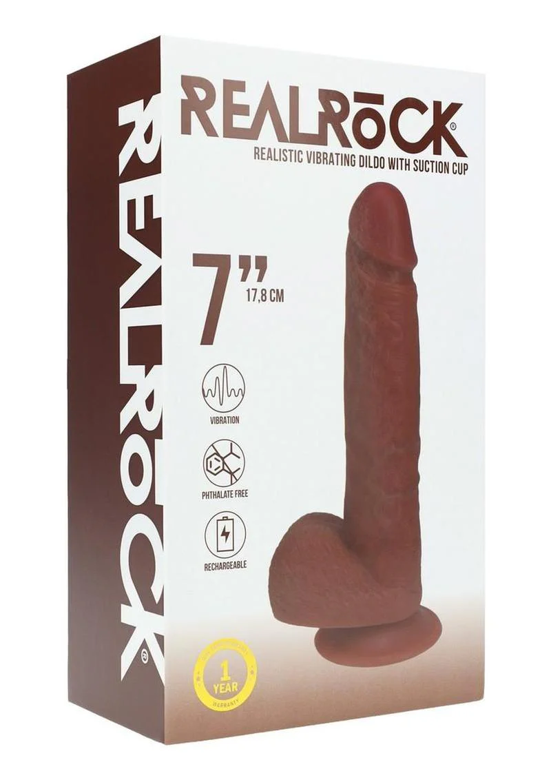 RealRock Realistic Vibrating Dildo with Suction Cup - Image 4