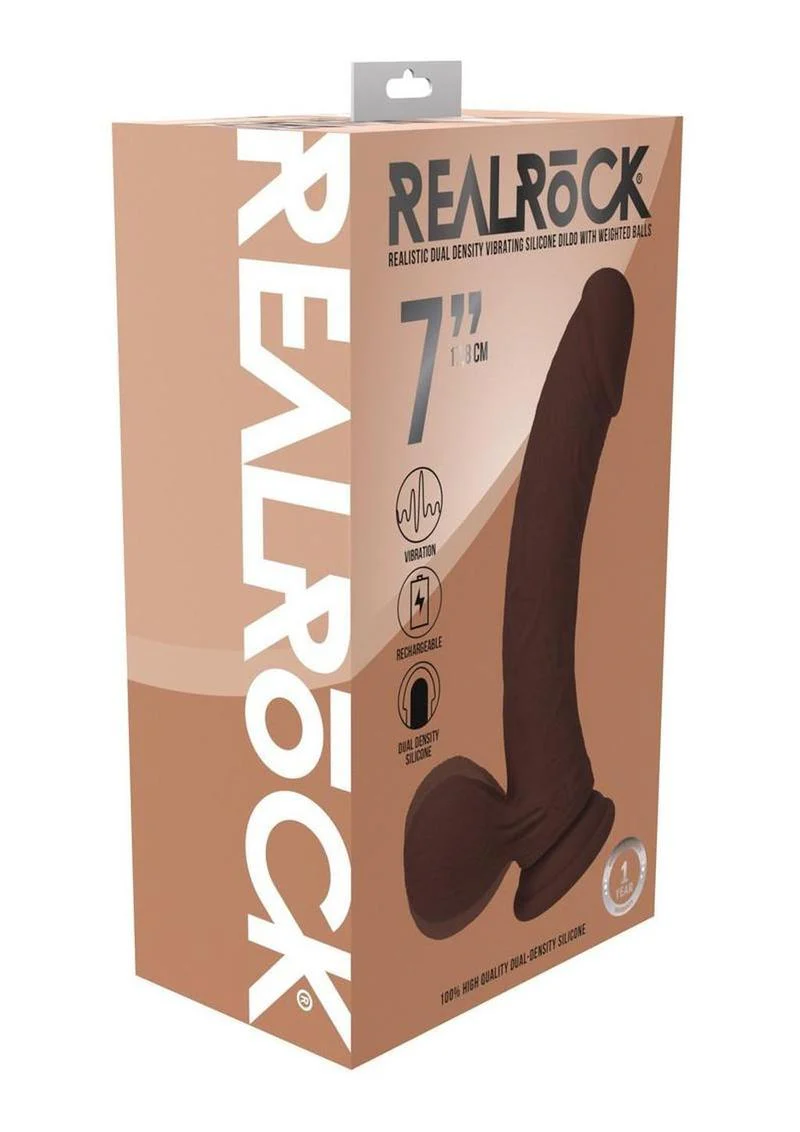 RealRock Rechargeable Dual Density Vibrating Dildo 6 Inch - Image 28