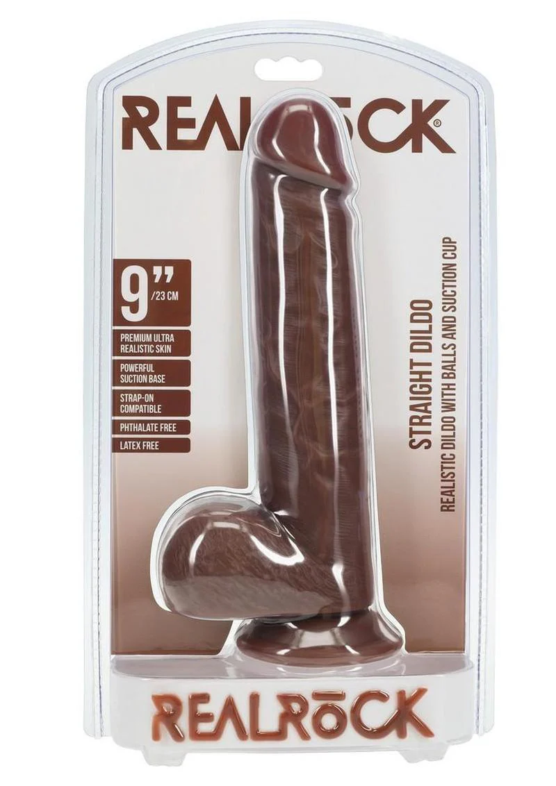 RealRock Straight Realistic Dildo with Balls 7 Inch - Image 11