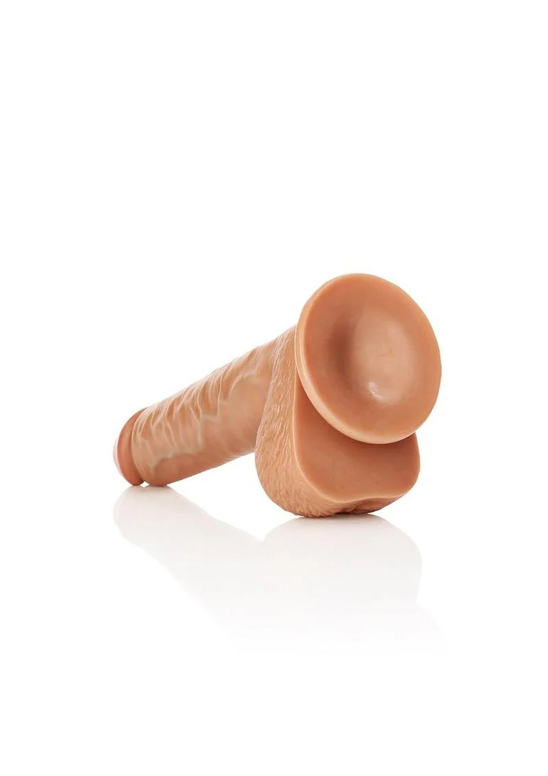 RealRock Straight Realistic Dildo with Balls And Suction Base - Image 2