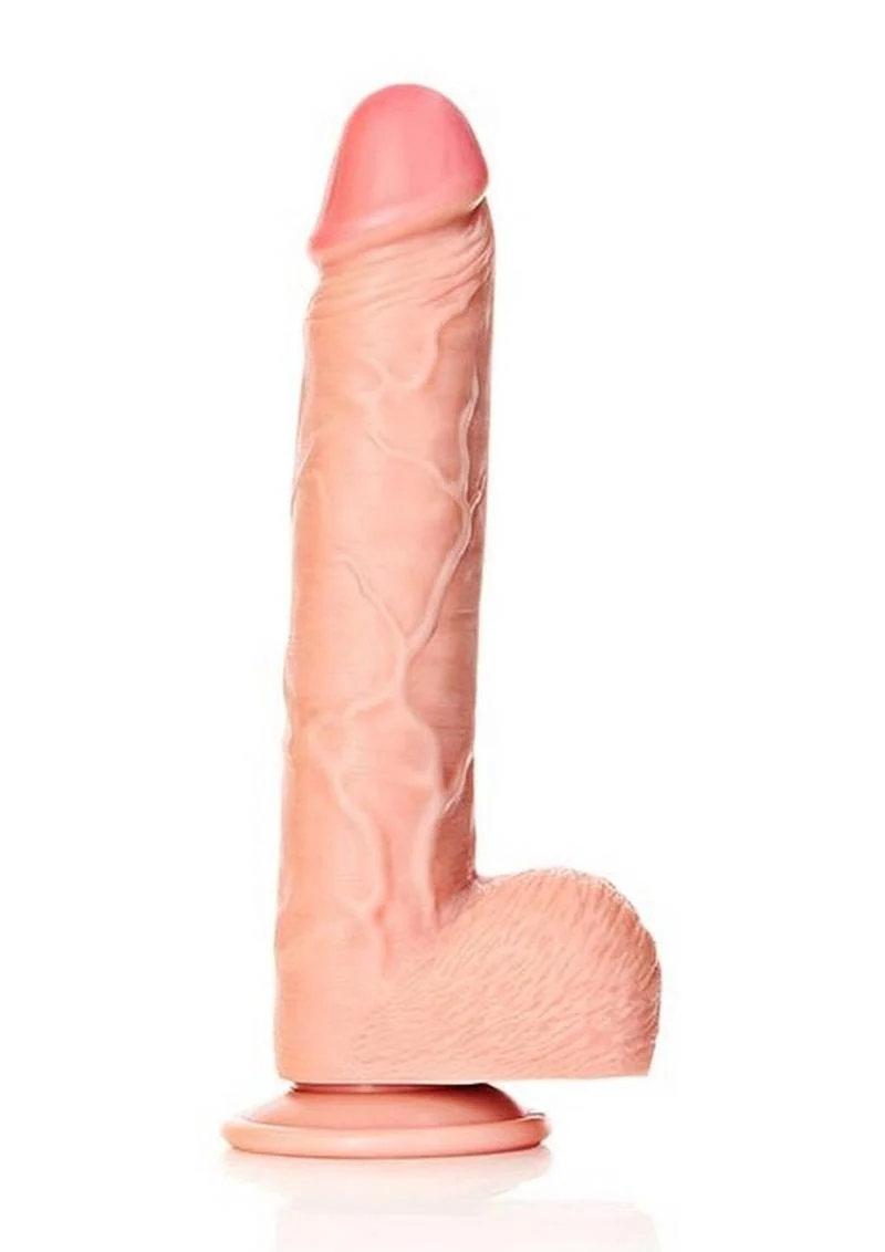 RealRock Straight Realistic Dildo with Balls And Suction Base - Image 5