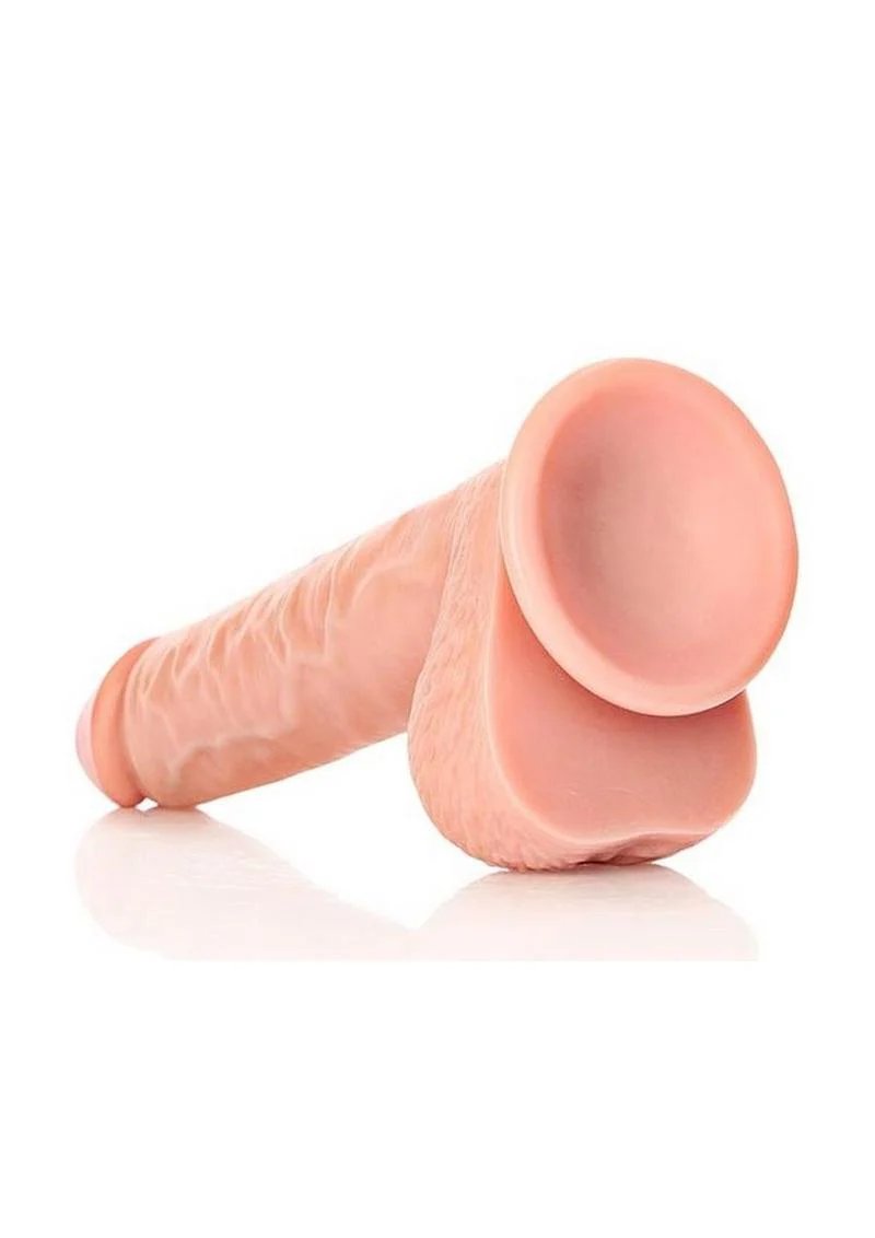 RealRock Straight Realistic Dildo with Balls And Suction Base - Image 6