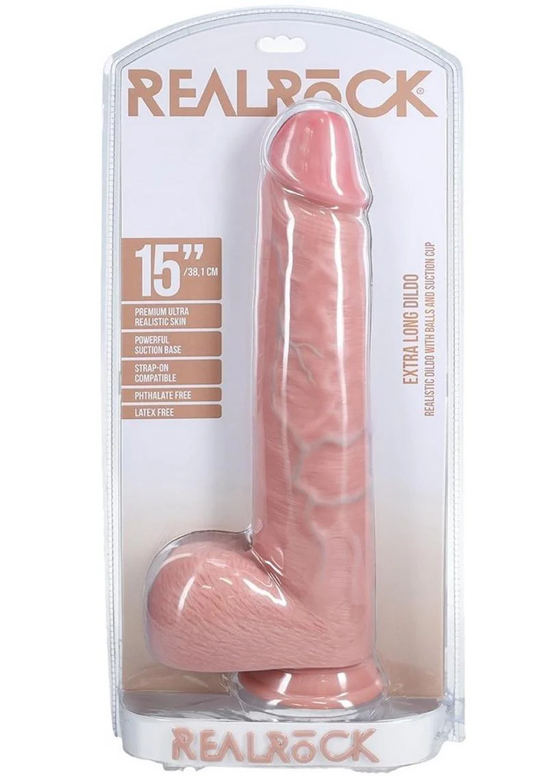 RealRock Ultra Realistic Skin Extra Large Straight Dildo - Image 19