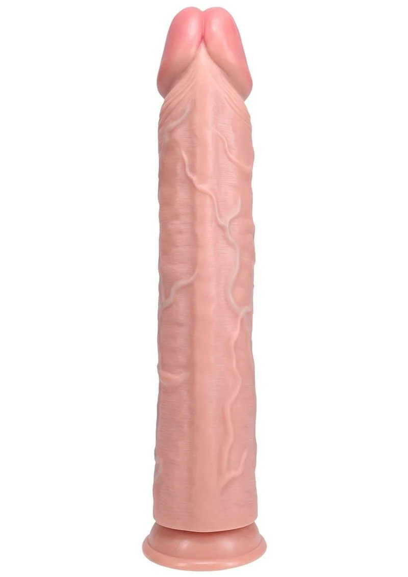 RealRock Ultra Realistic Skin Extra Large Straight Dildo with Suction Cup - Image 10
