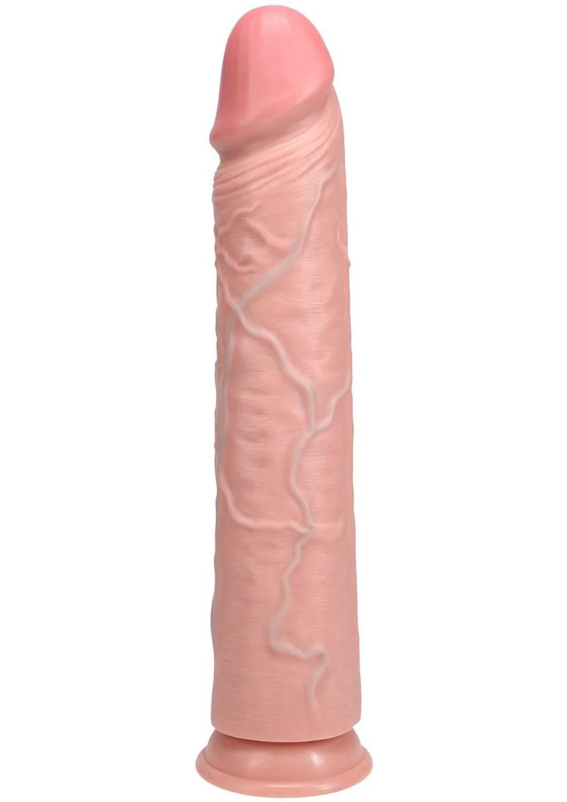 RealRock Ultra Realistic Skin Extra Large Straight Dildo with Suction Cup - Image 11