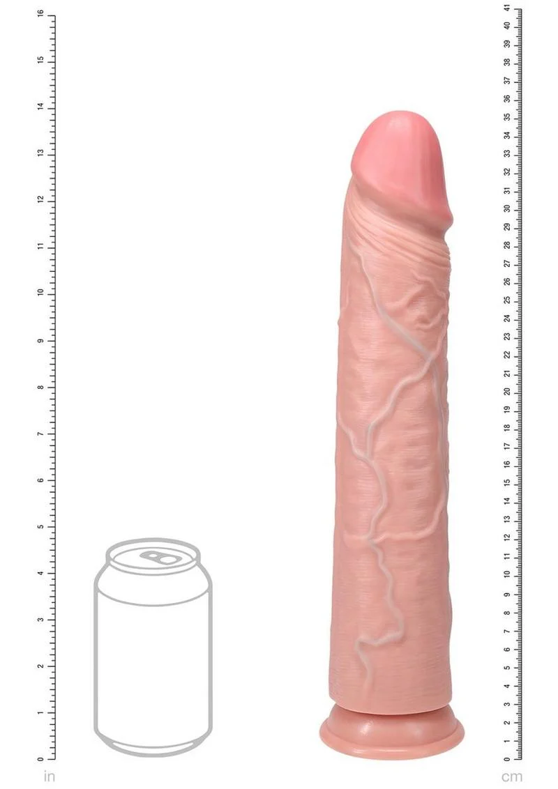 RealRock Ultra Realistic Skin Extra Large Straight Dildo with Suction Cup - Image 12