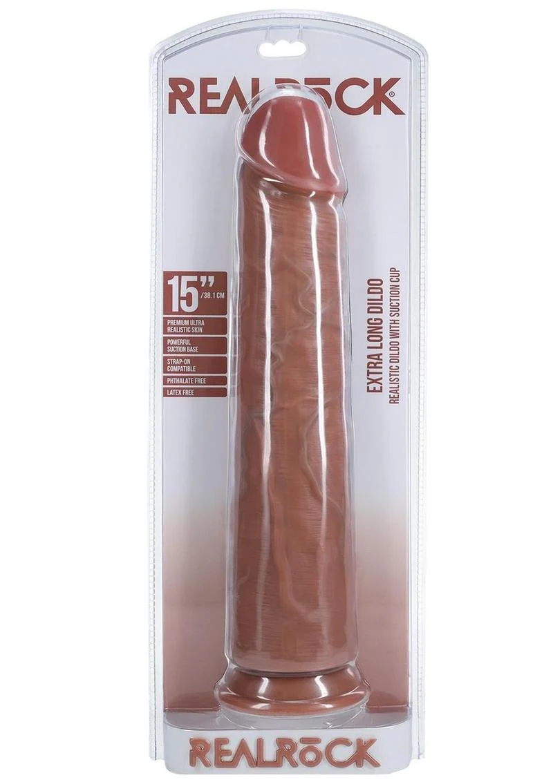 RealRock Ultra Realistic Skin Extra Large Straight Dildo with Suction Cup - Image 22