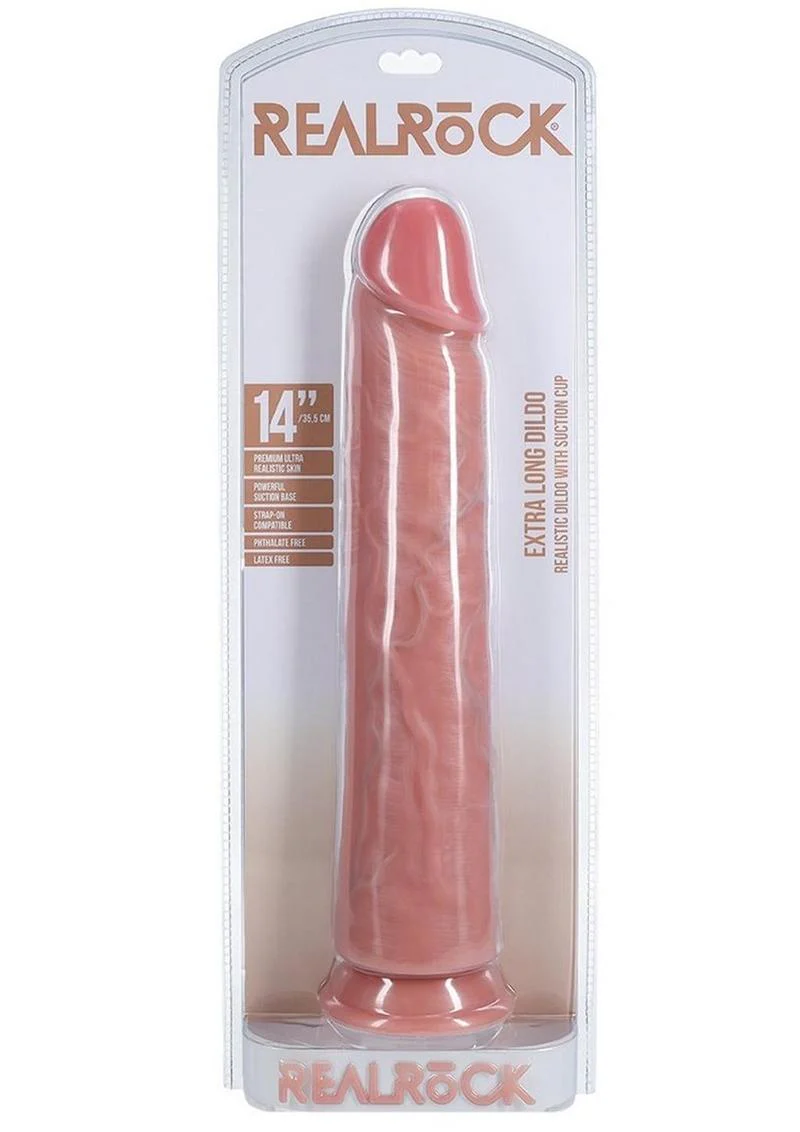 RealRock Ultra Realistic Skin Extra Large Straight Dildo with Suction Cup - Image 23