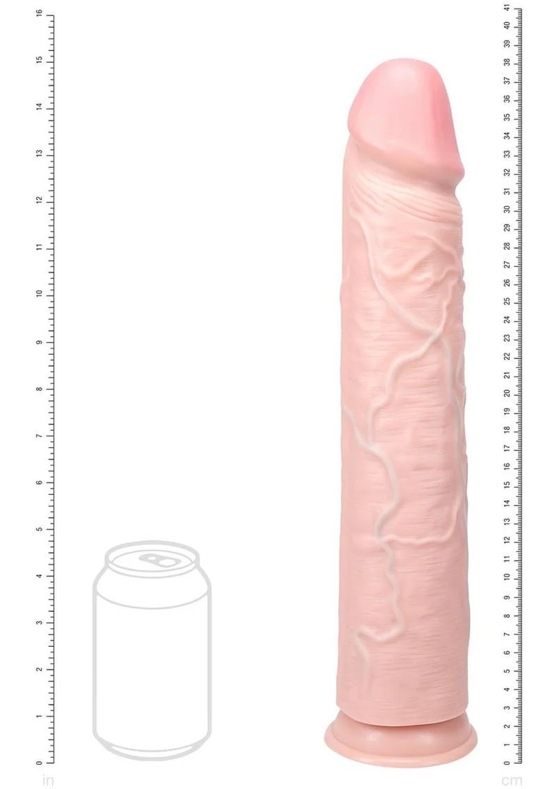 RealRock Ultra Realistic Skin Extra Large Straight Dildo with Suction Cup - Image 3
